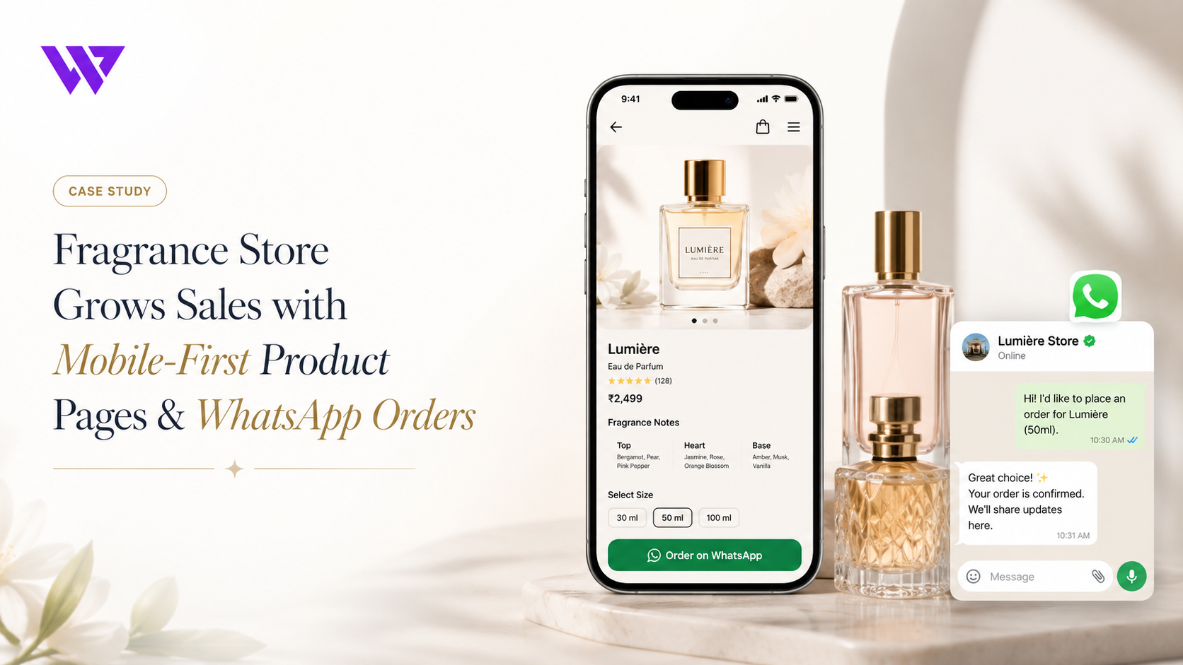 How a Fragrance Store Used Mobile-First Product Pages to Support WhatsApp Orders