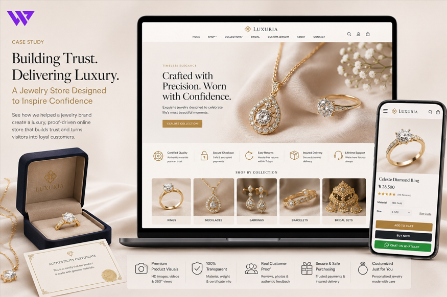 How a Jewelry Brand Built Trust with a Luxury, Proof-Driven Online Store