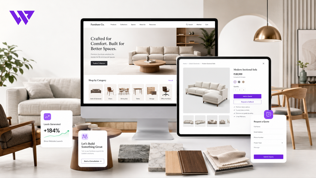How a Furniture Business Turned Its Product Catalog into a Lead-Generating Website
