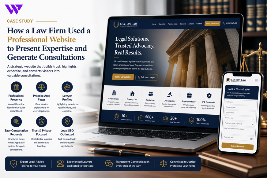 How a Law Firm Used a Professional Website to Present Expertise and Generate Consultations
