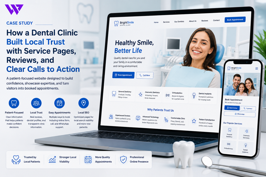 How a Dental Clinic Built Local Trust with Service Pages, Reviews, and Clear Calls to Action