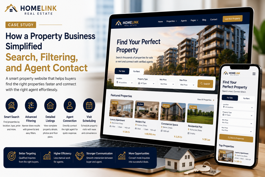 How a Property Business Simplified Search, Filtering, and Agent Contact
